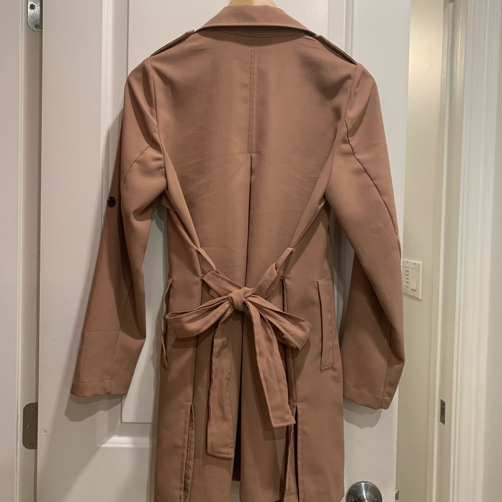 Brown Spring Wrap Jacket - Picture 9 of 11
